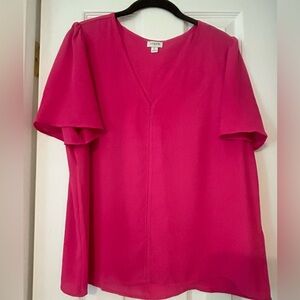 Like New Pink short sleeve blouse